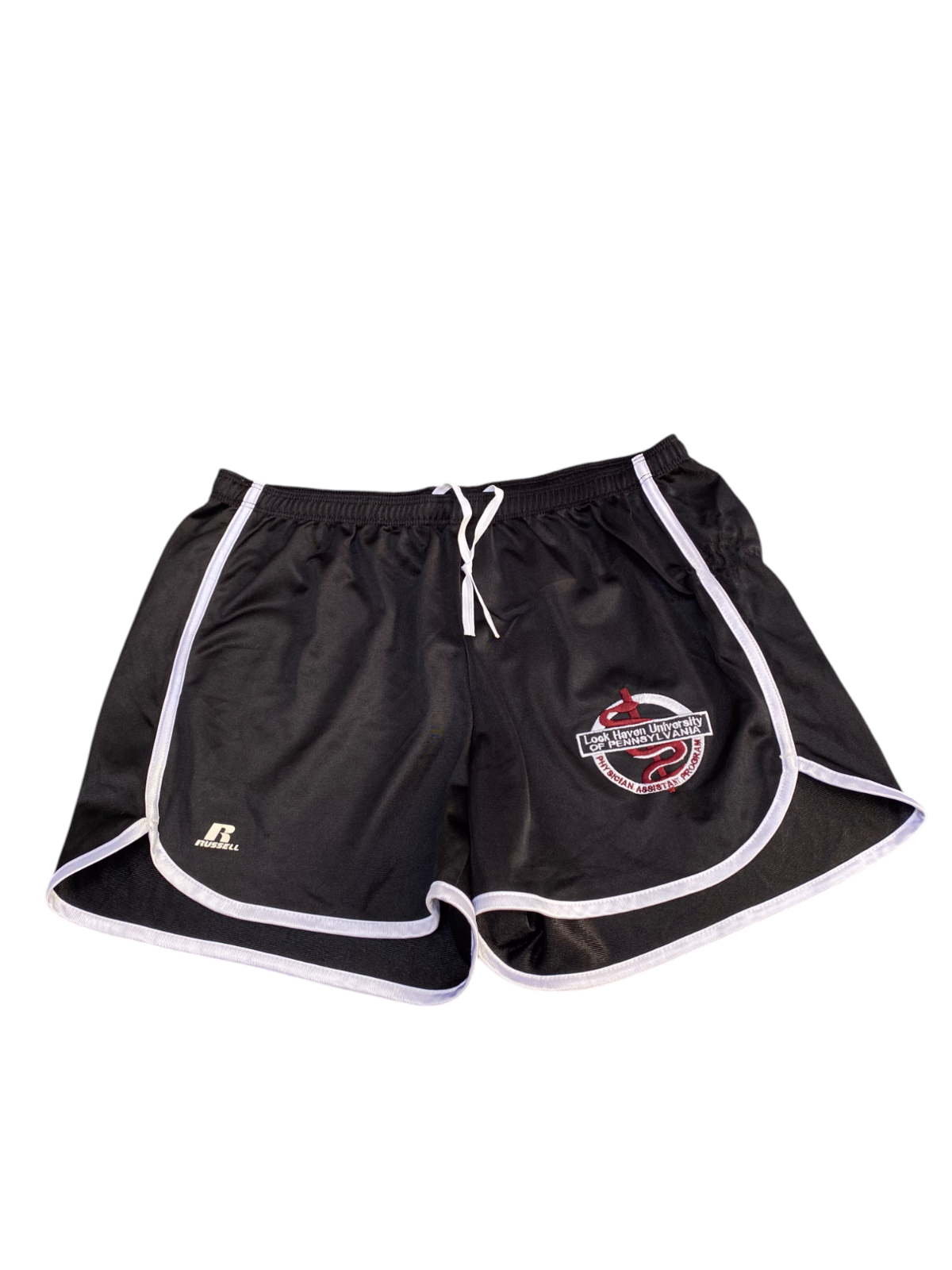 Lock Haven University Of Pennsylvania Running Sprinter Shorts Womens Large Black