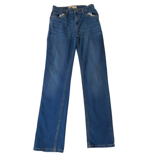 Levi's 514 Jeans Womens Medium W26 L31 Blue Denim Performance Straight Fit