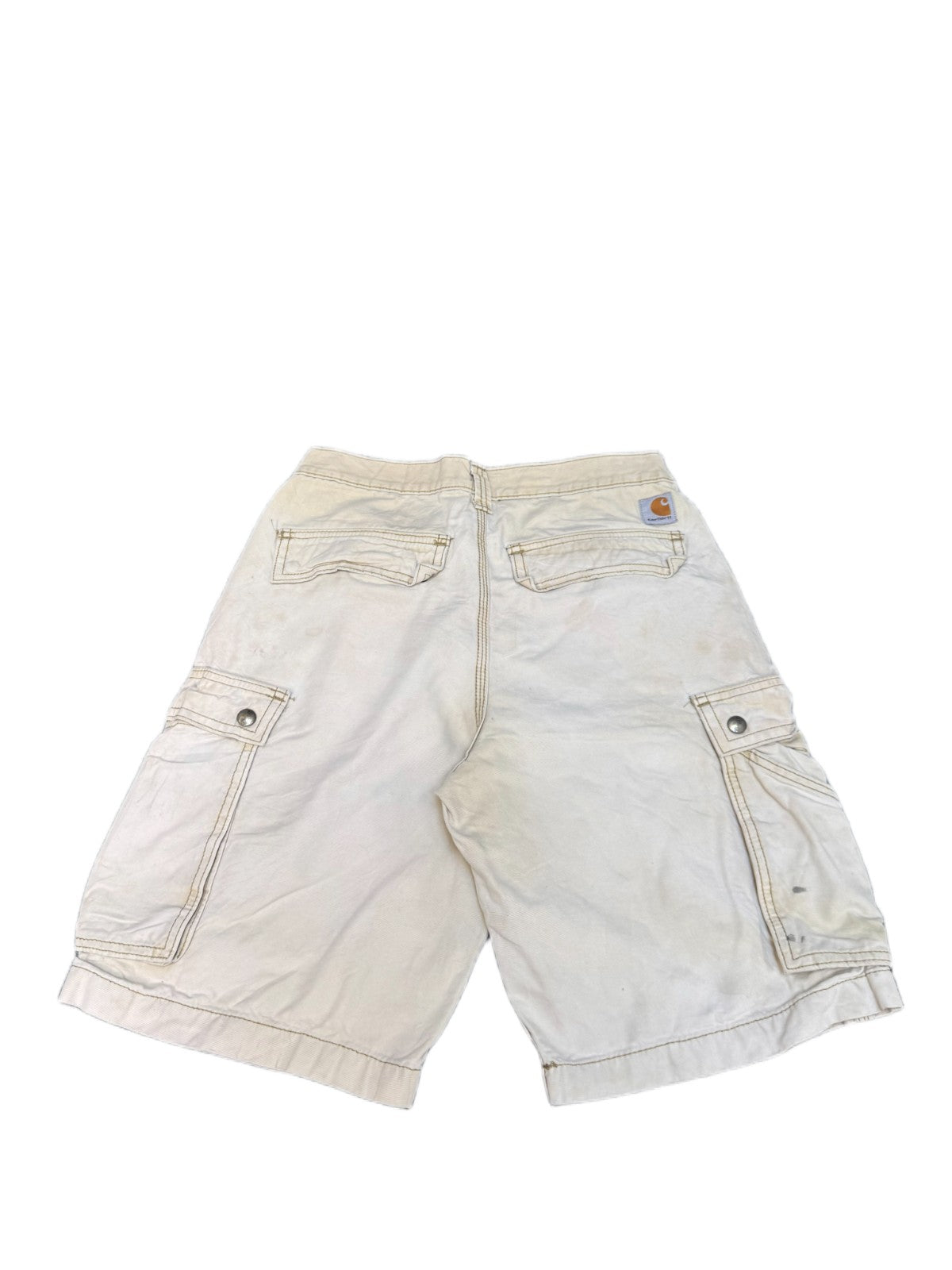Carhartt Cargo Shorts Fits as Mens S 29" Waist Beige Relaxed Fit Hiking Outdoor