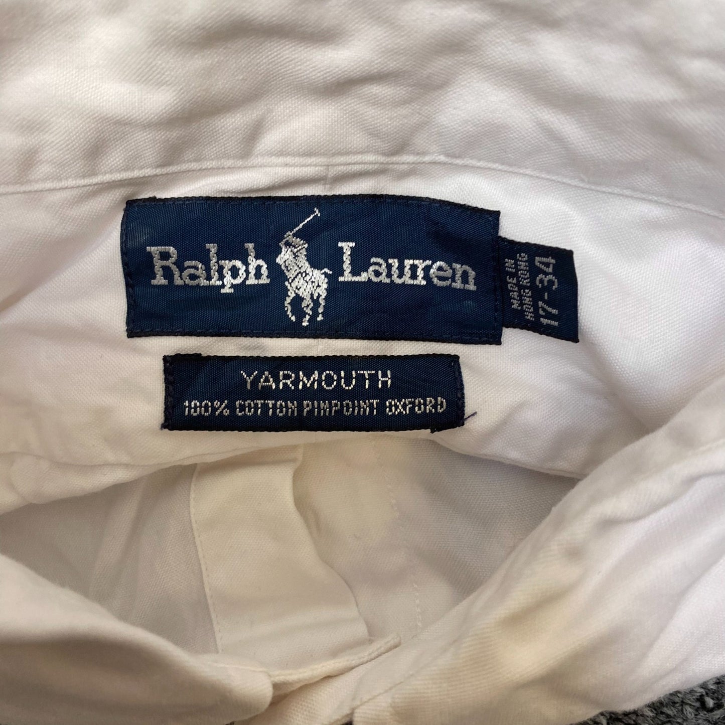Ralph Lauren Formal Shirt Mens XL White Yarmouth Long Sleeve Pony Button Down