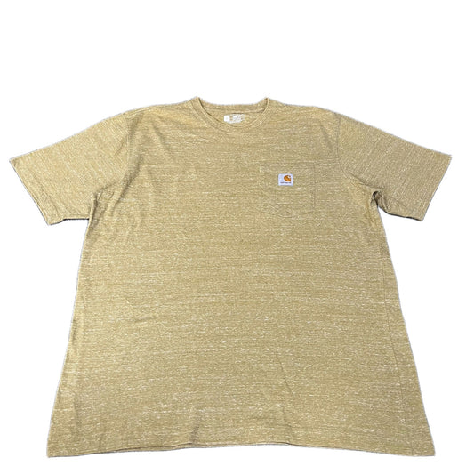 Carhartt Pocket T-Shirt Mens L Gold Heather Loose Fit Short Sleeve Summer Tee