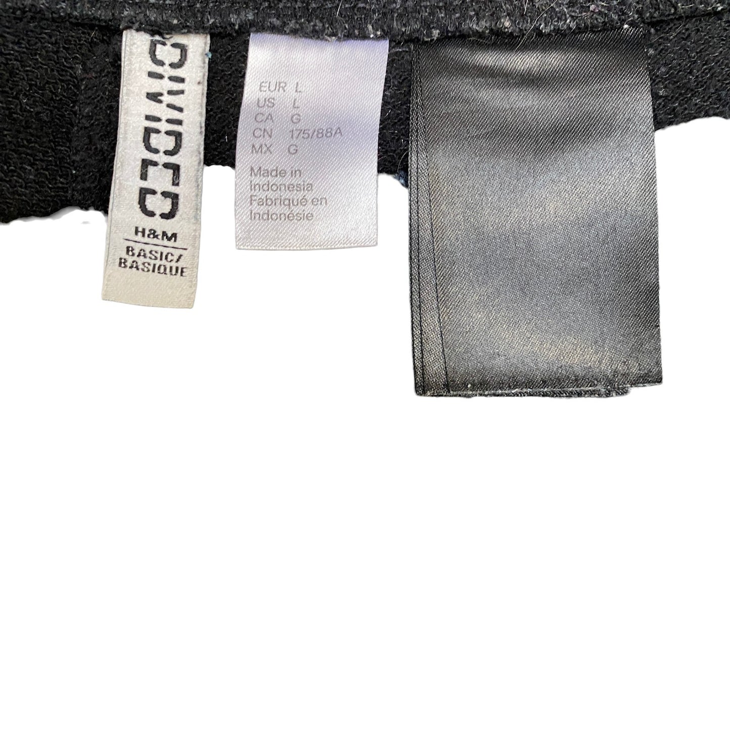 Running Sprinter Shorts Womens Large 34" Waist Black Gym Drawstring Dolphin Hem