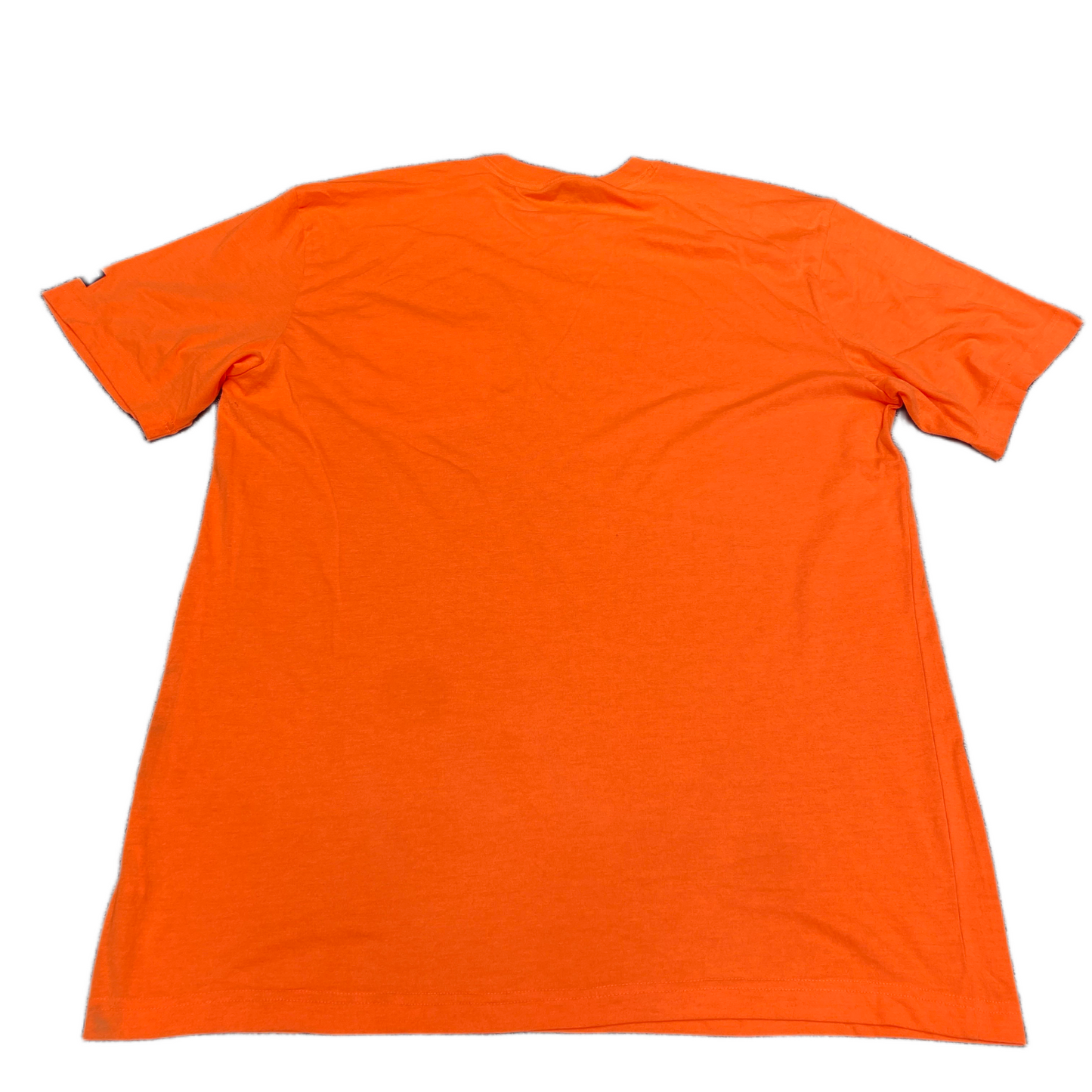 Dickies Pocket T-Shirt Mens Fits as XL Orange Regular Fit Short Sleeve Crew =