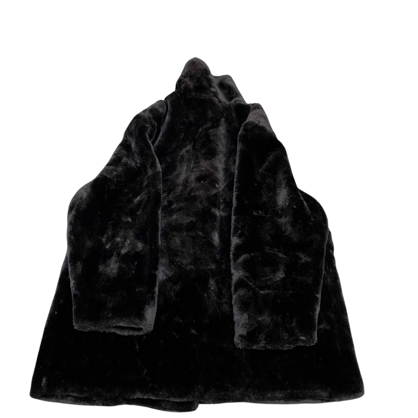 Canda Collection by C&A Faux Fur Jacket Womens L Black Long Sleeve Inner Pocket