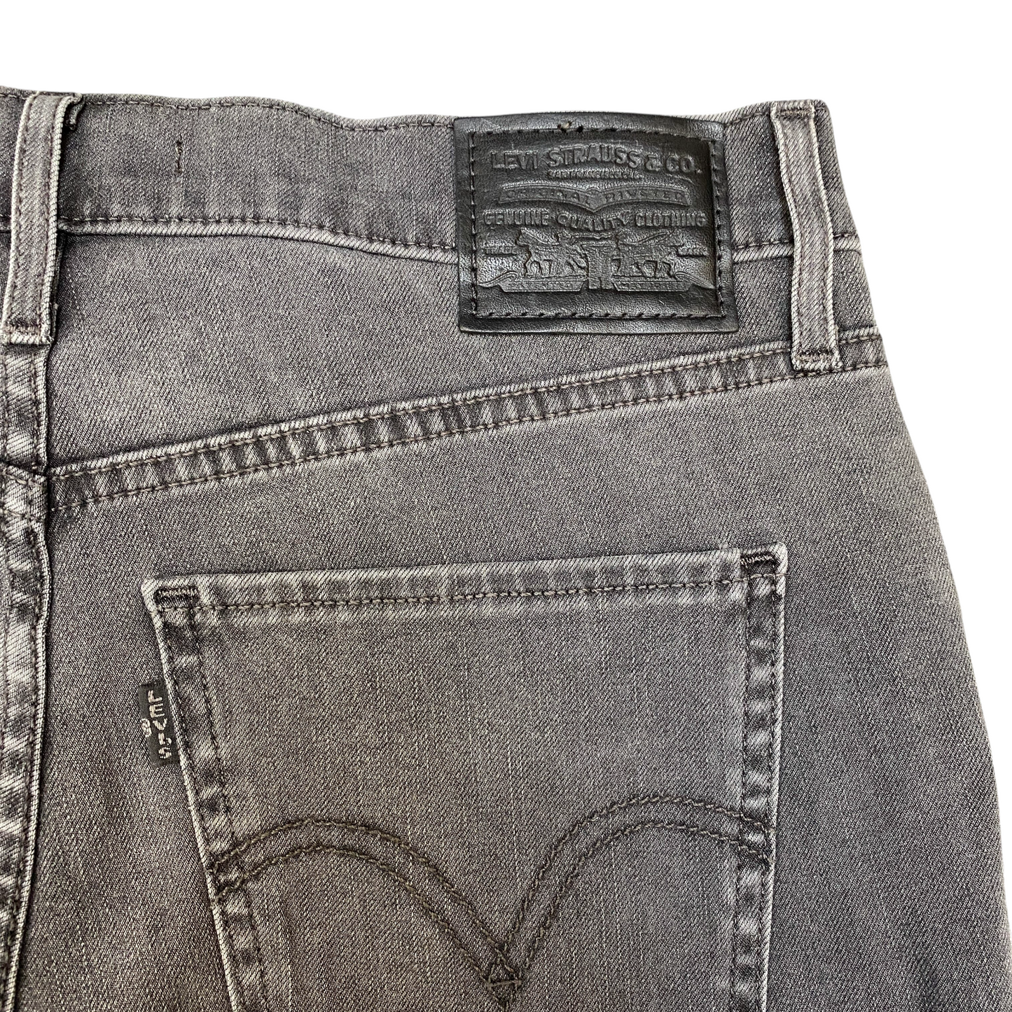 Levi's Jeans Mens 31" Waist Grey Premium Super Stretch Flat Front Streetwear