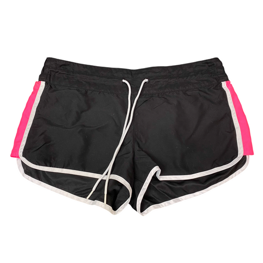 Old Navy Sprinter Shorts Womens M Black Pink Running Elastic Waist Drawstring