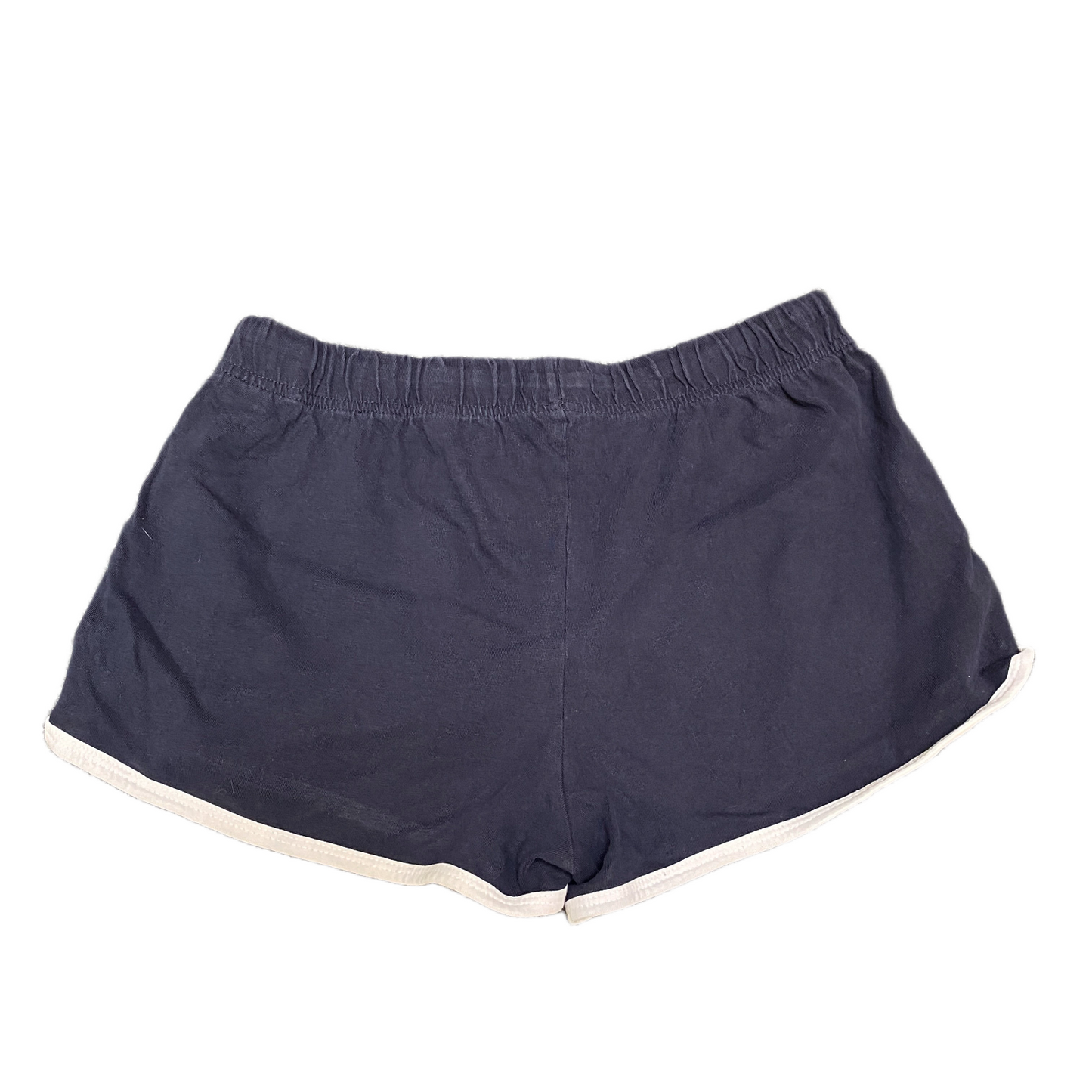 Running Sprinter Shorts Womens S 27" Waist Navy Athletic Gym Workout Dolphin Hem