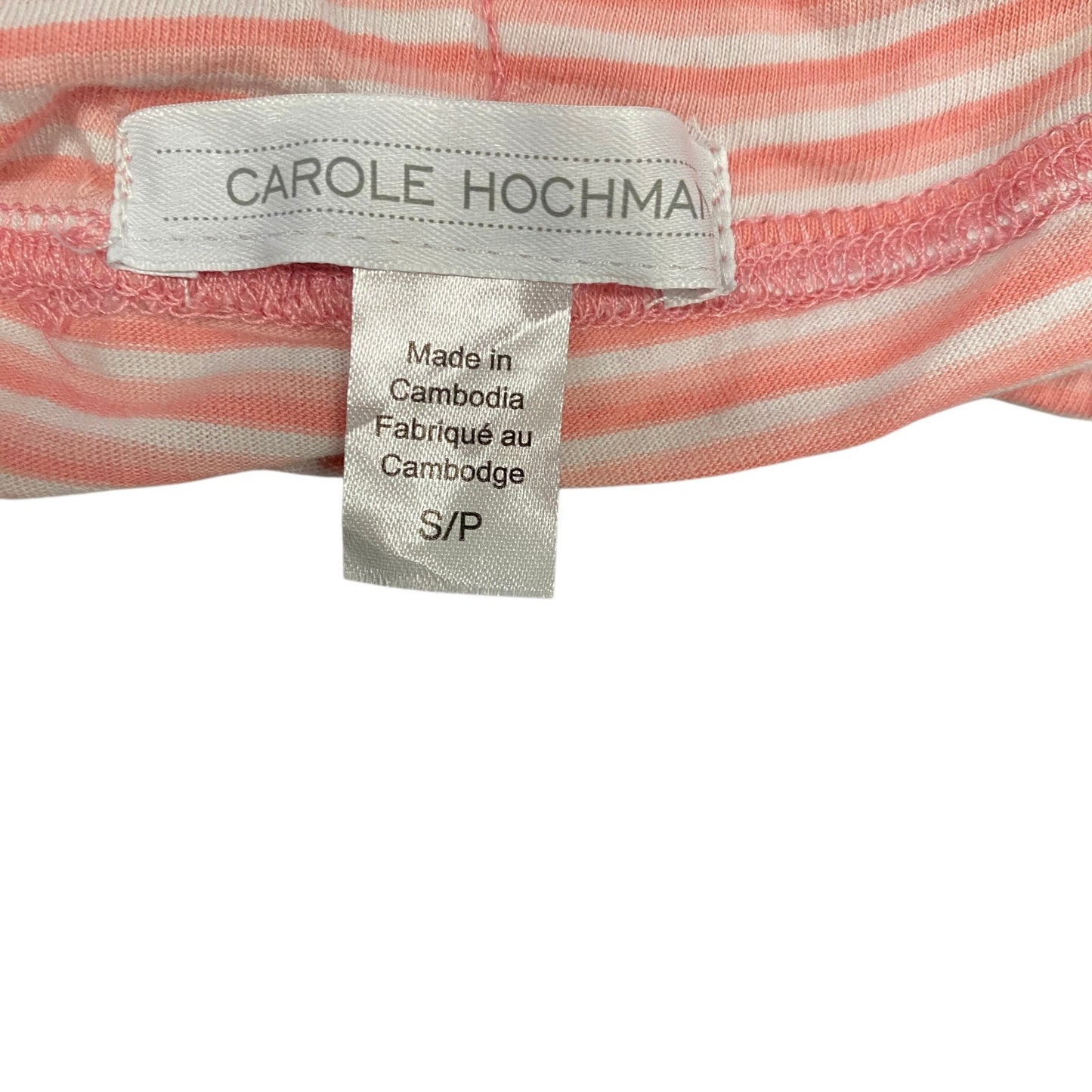 Running Sprinter Shorts Women S 29" Waist Pink White Striped Workout Dolphin Hem