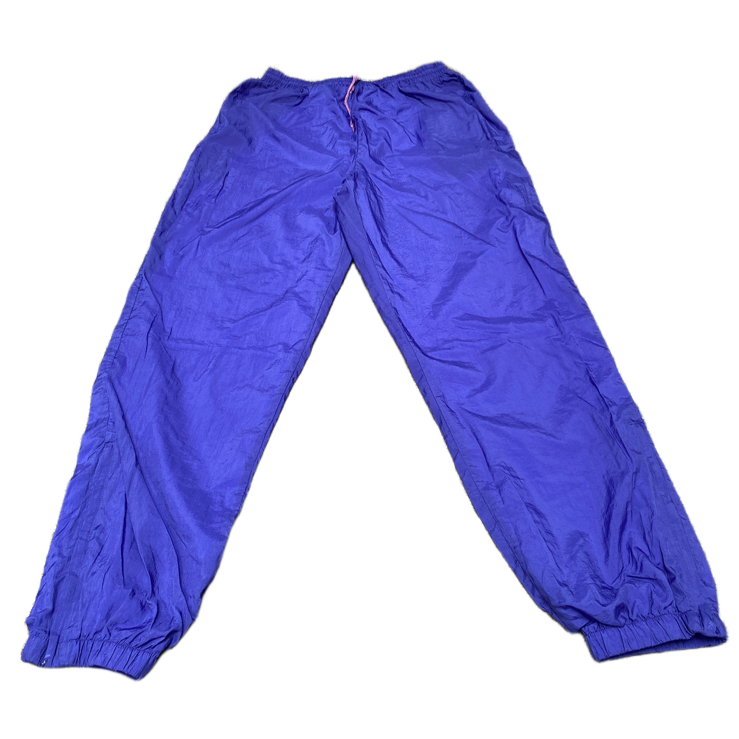 Reebok Joggers Fits as Womens 26" Waist Purple Lined Ankle Zip Tapered Trousers