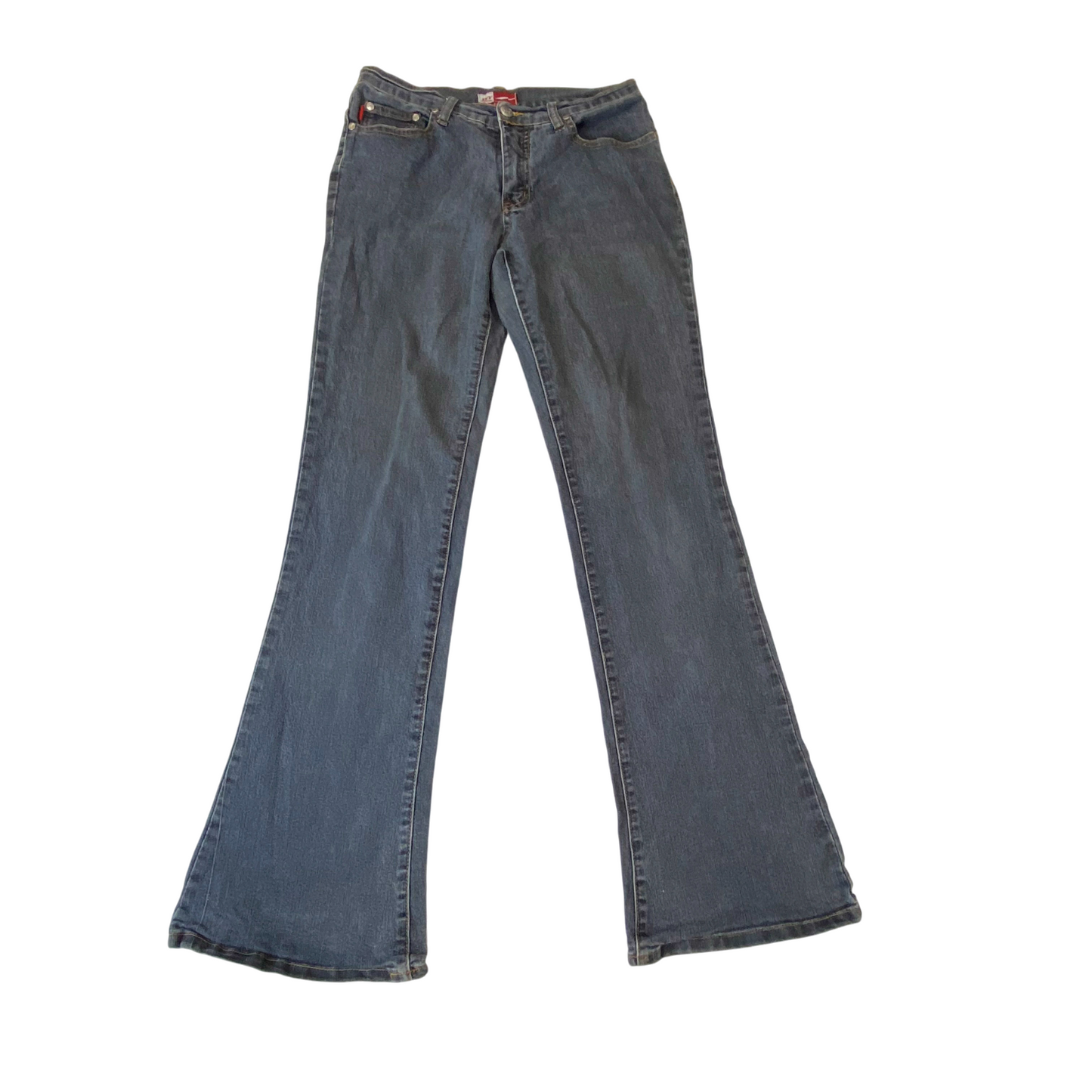 JNY Jeans Womens Medium W26 L28 Grey Denim Bootcut Stretch Comfort Outdoor