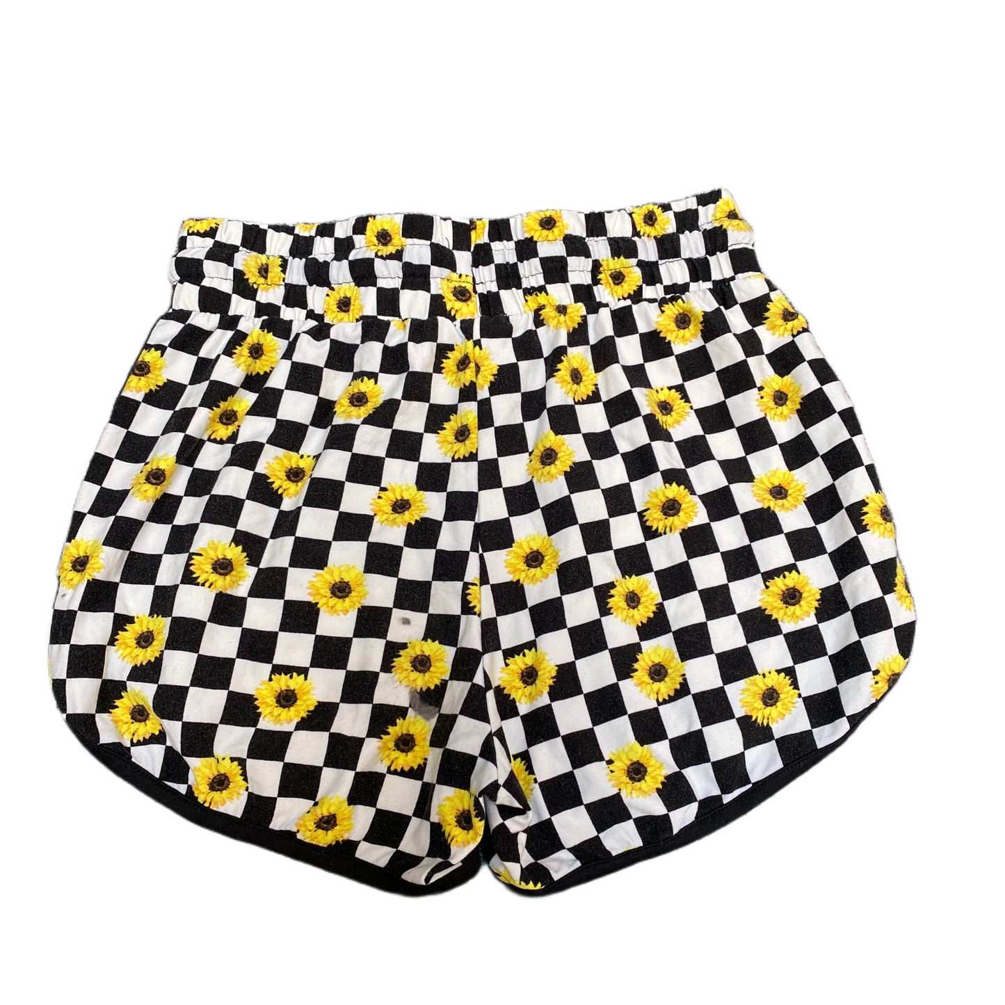 Running Sprinter Shorts Womens M 24" Waist Multi Check Floral Athletic Workout
