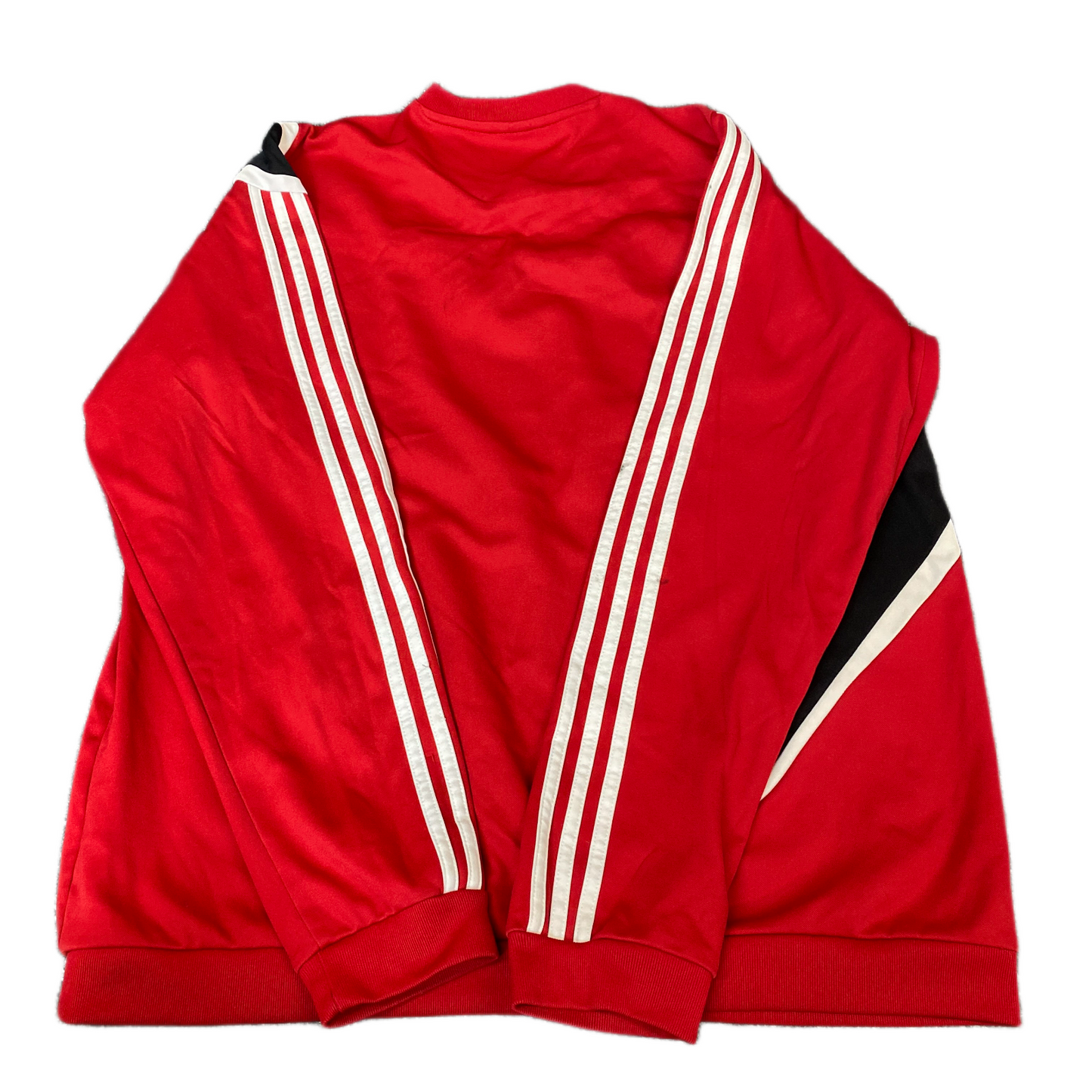 Vtg Adidas Clima 365 Sweatshirt Mens Large Red White 3-Stripes Long Sleeve