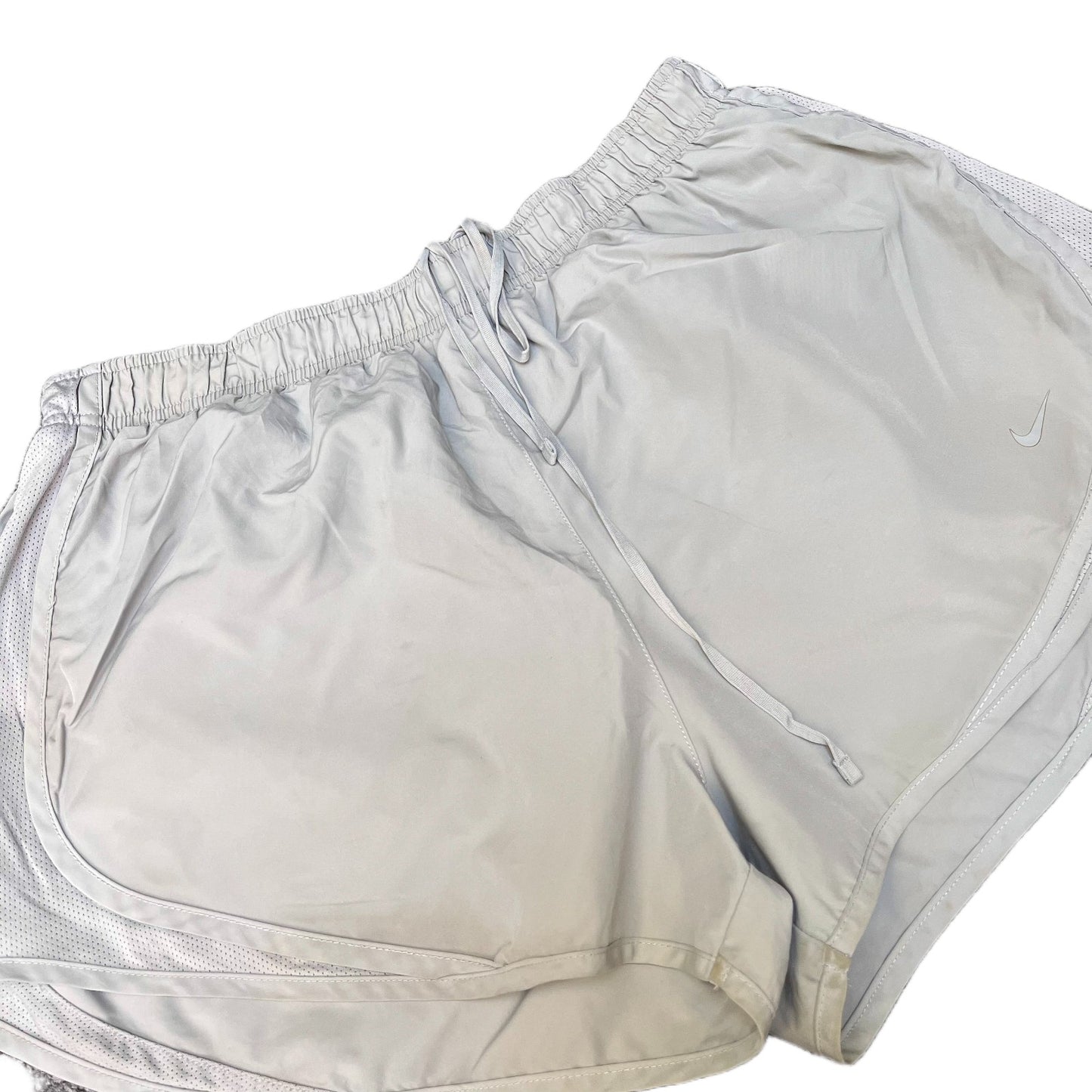 Nike Dri-Fit Athletic Running Shorts Fits as Womens M 30" Waist Grey Dolphin Hem