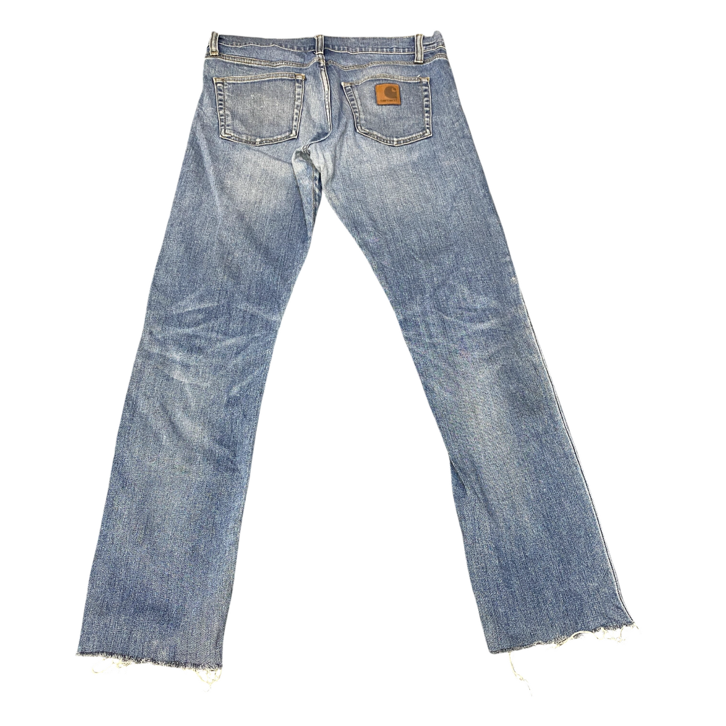 Carhartt WIP Rebel Pant Jeans Men Medium Blue Denim Faded Carpenter Straight Leg