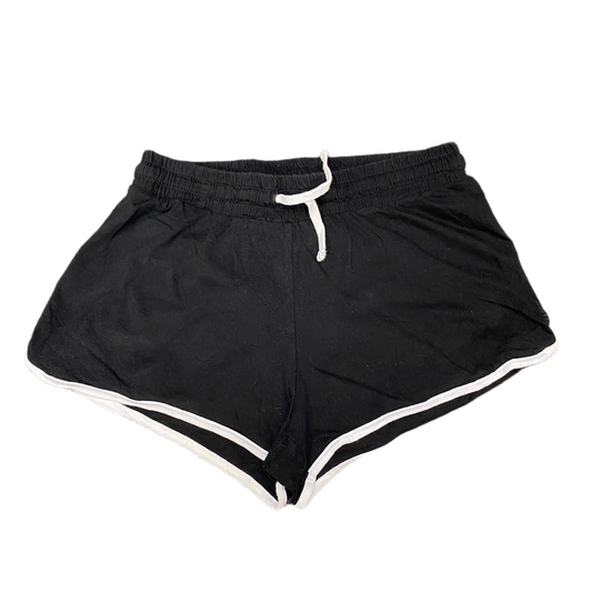 Running Sprinter Shorts Womens S 27" Waist Black Athletic Workout Dolphin Hem