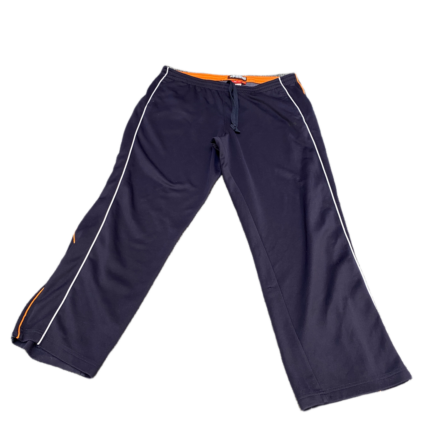 PUMA Trouser Pants Fits as Mens 36" Waist Navy Gym Training Workout Straight Leg