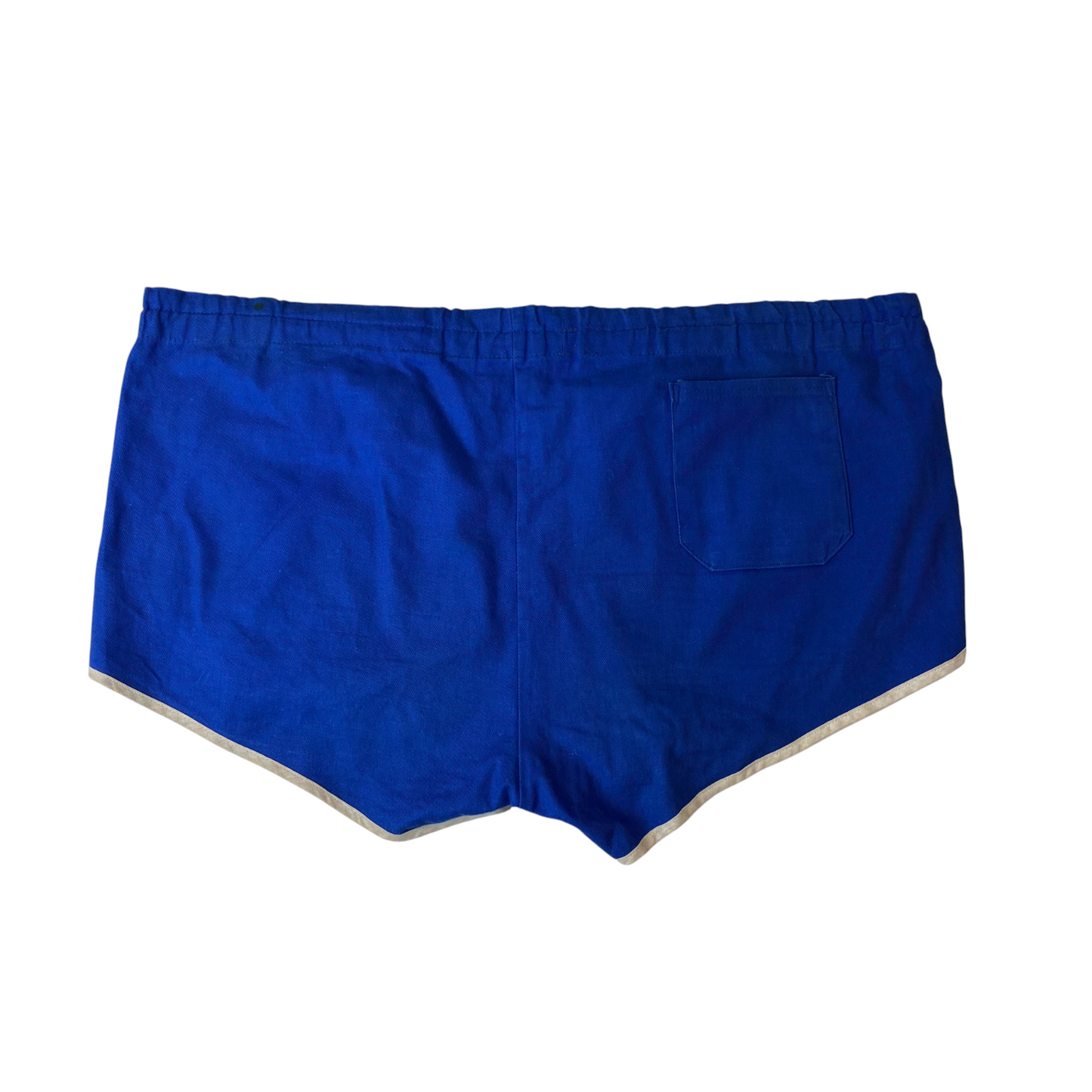 Womens Sprinter Shorts XXL Blue Solid Running Fitness Gym Training Outdoor