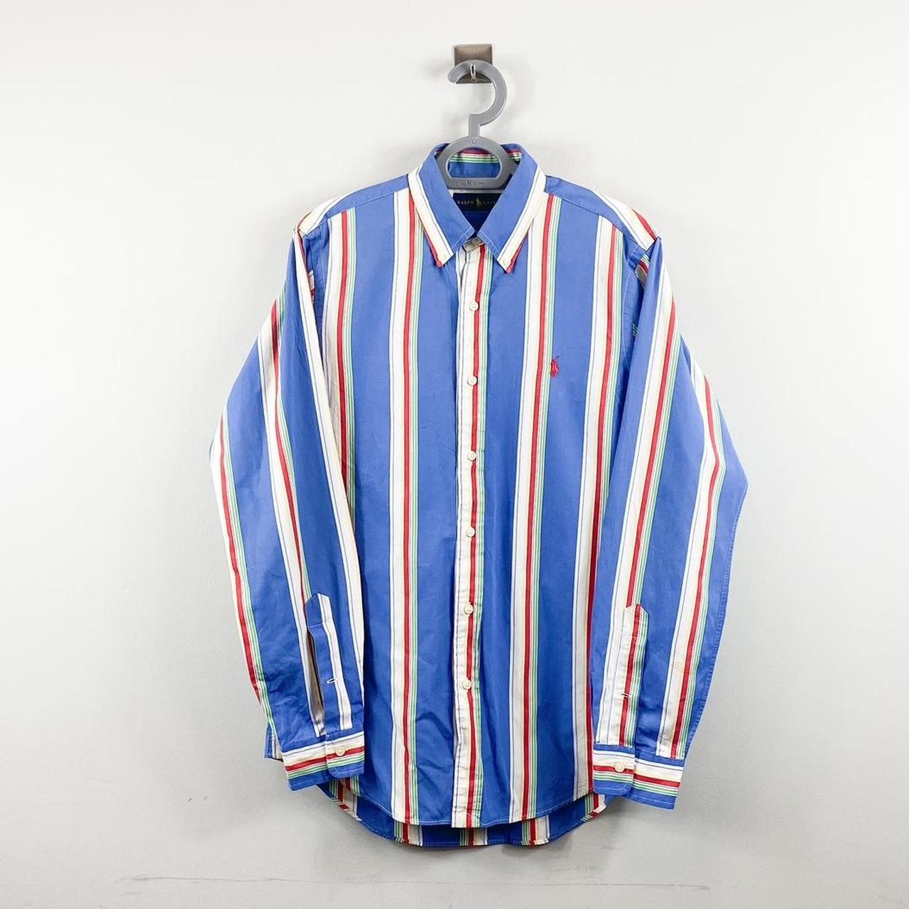 Ralph Lauren Shirt Blue Stripes Men’s S