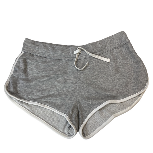 Running Sprinter Shorts Womens M 31" Waist Grey Athletic Gym Workout Dolphin Hem