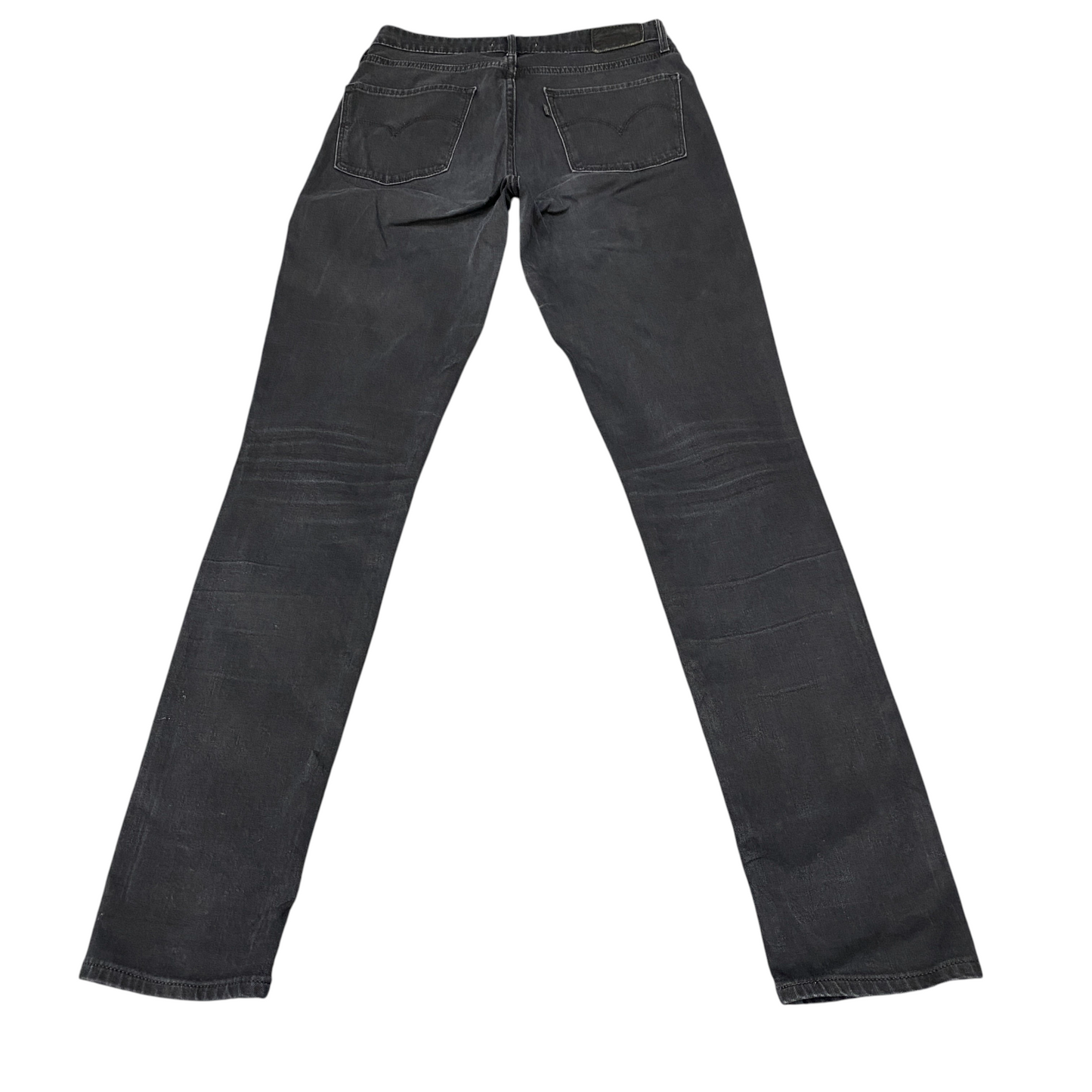 Levi's Jeans Womens 28" Waist Black Denim Premium 721 High Rise Super Skinny Leg