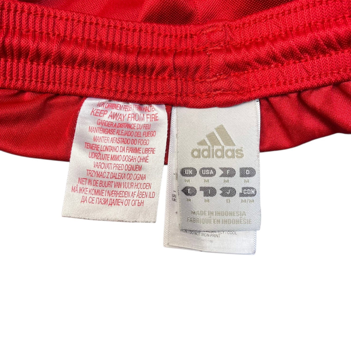 Adidas Climalite Athletic Shorts Mens M 30" Waist Red Gym Training Drawstring