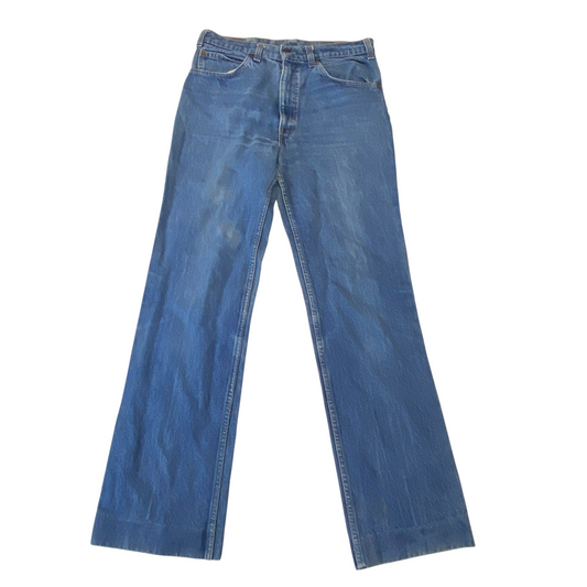 Levi's Jeans Mens Medium Blue Denim Relaxed Fit Straight Leg Pockets Outdoor