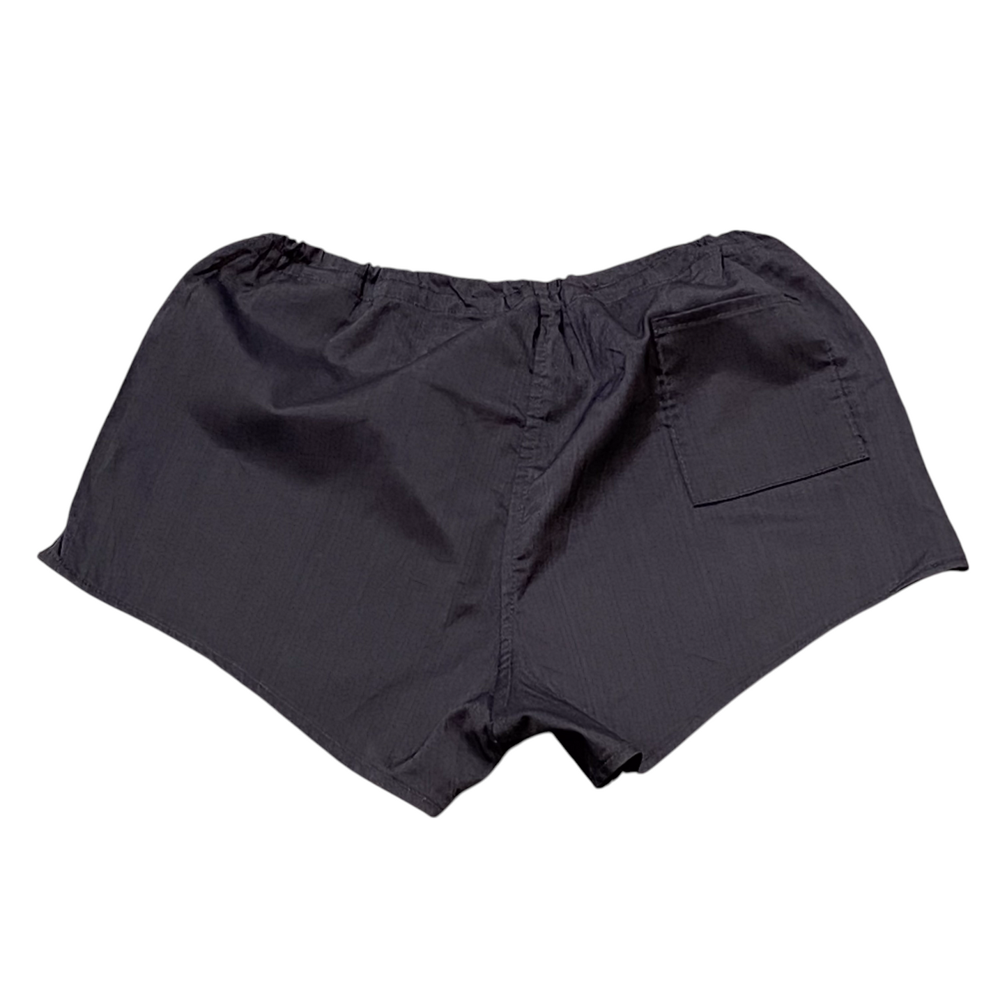 Sprinter Running Shorts 26W Black Solid Dark Wash Elastic Waist Pocket Athletic