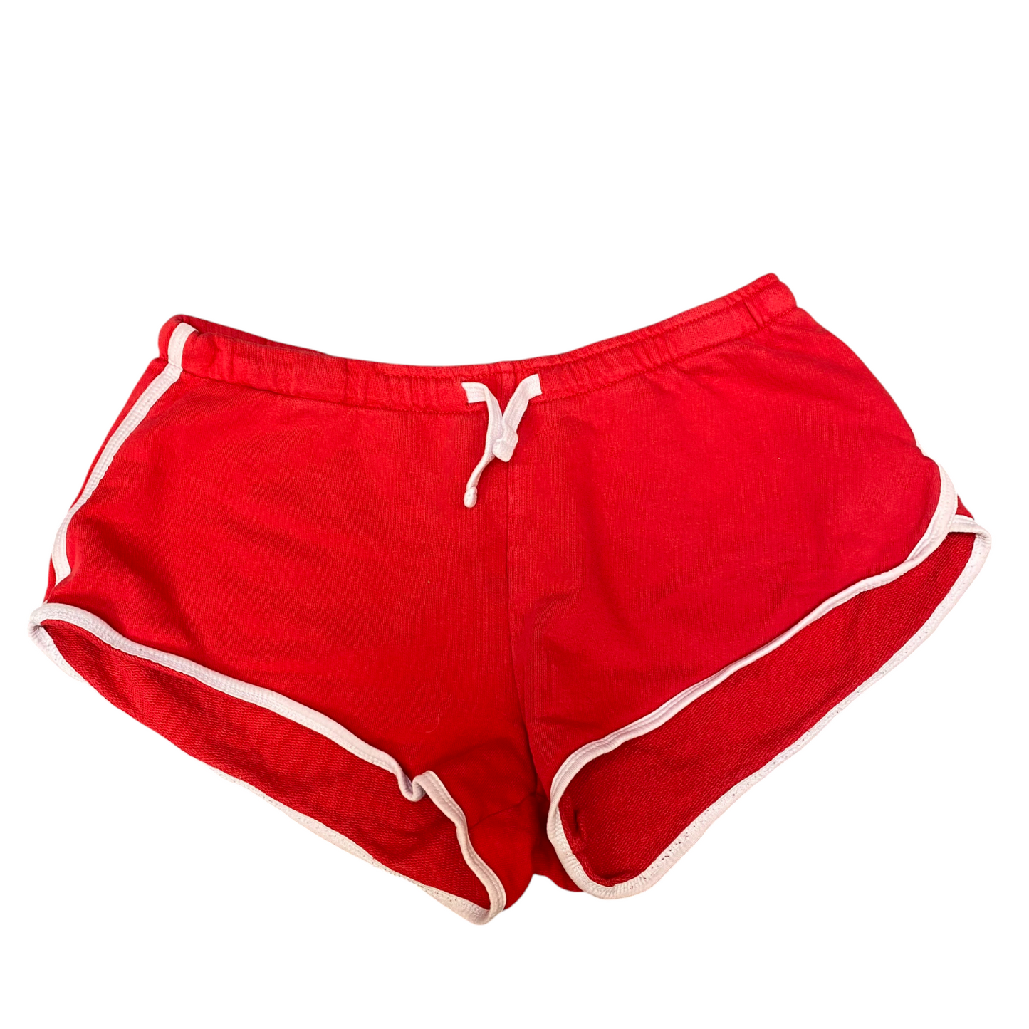 Running Sprinter Shorts Women XL Red Athletic Fit Workout Drawstring Dolphin Hem