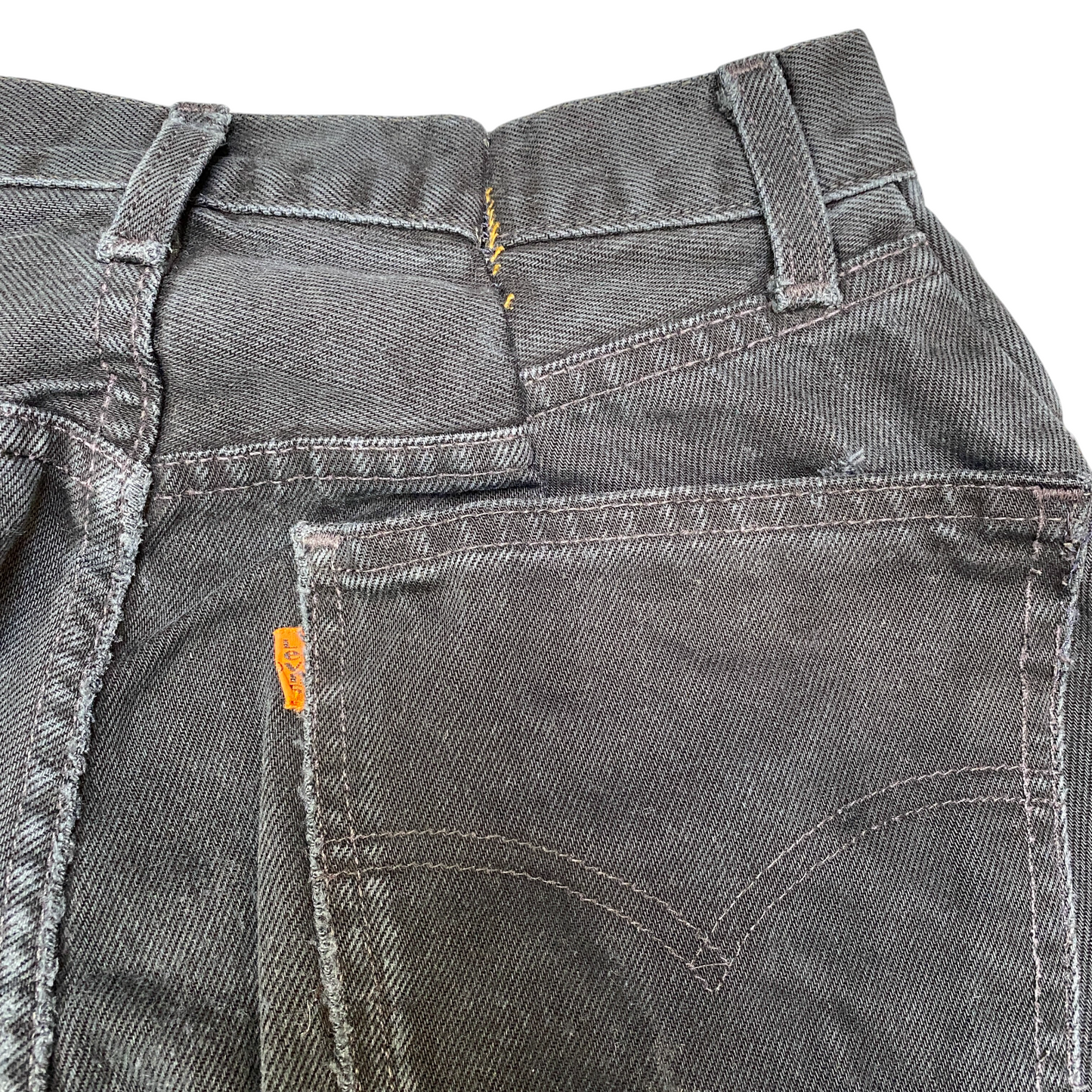 Levi's Jeans Womens 27" Waist Black High Waist Streetwear Grunge Straight Leg