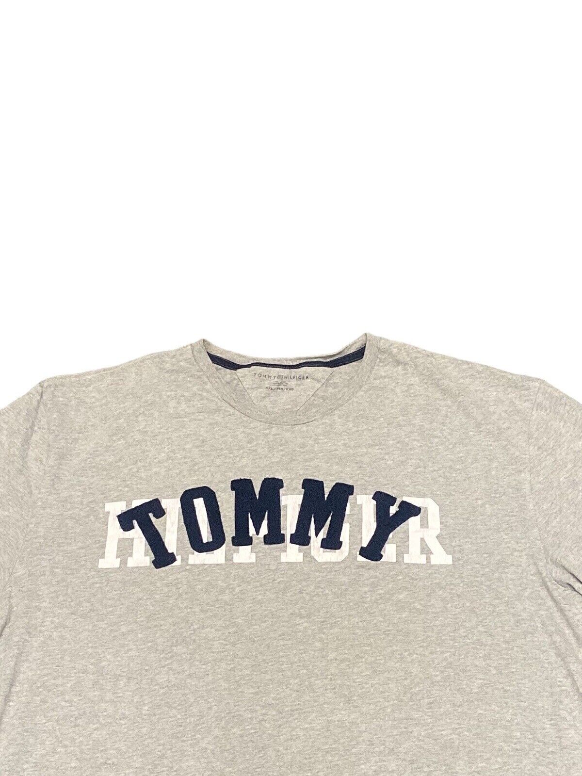 Tommy Hilfiger T-Shirt Grey Mens XXL Chest Logo