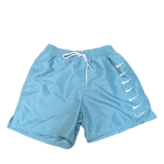 Nike Swim Trunks Shorts Fits as Mens XS 25" Waist Light Blue Lined Surf Surfing