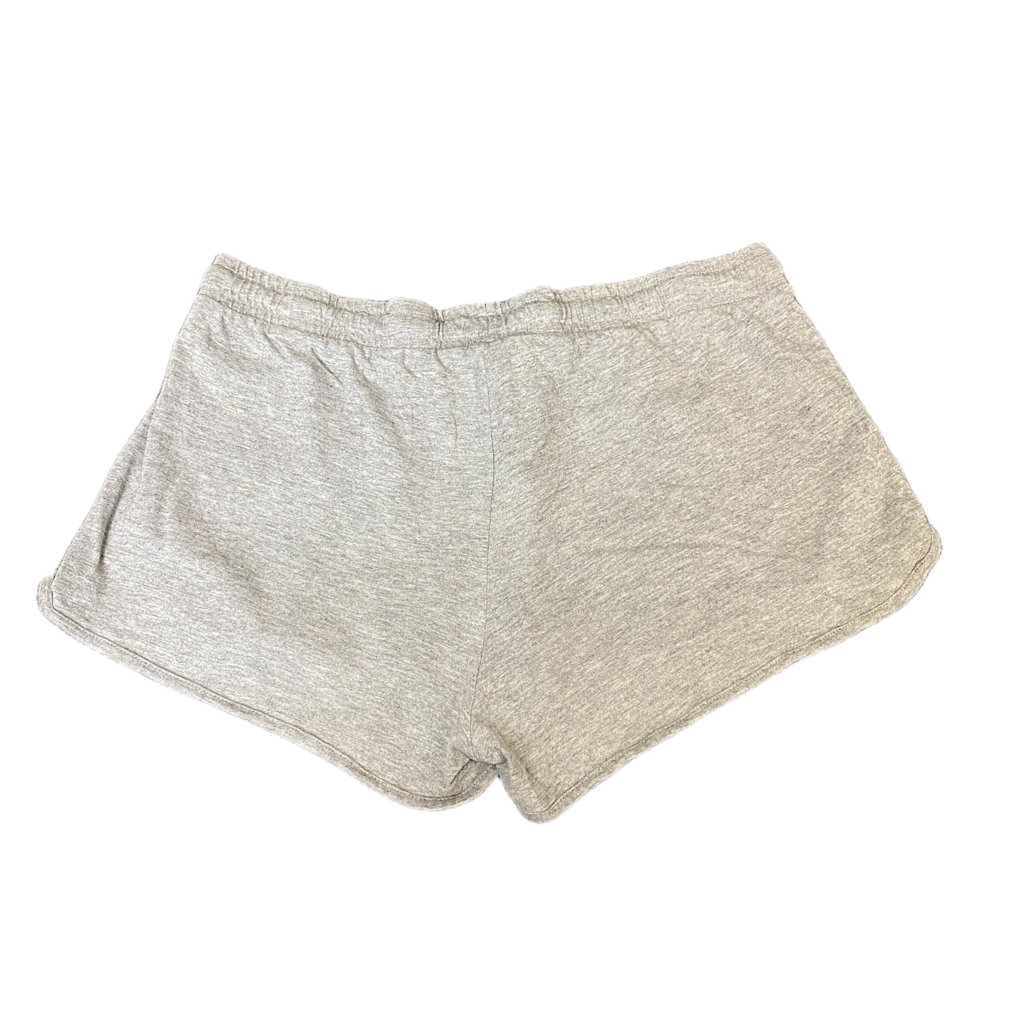 Running Sprinter Shorts Womens L 30" Waist Grey Athletic Gym Workout Dolphin Hem
