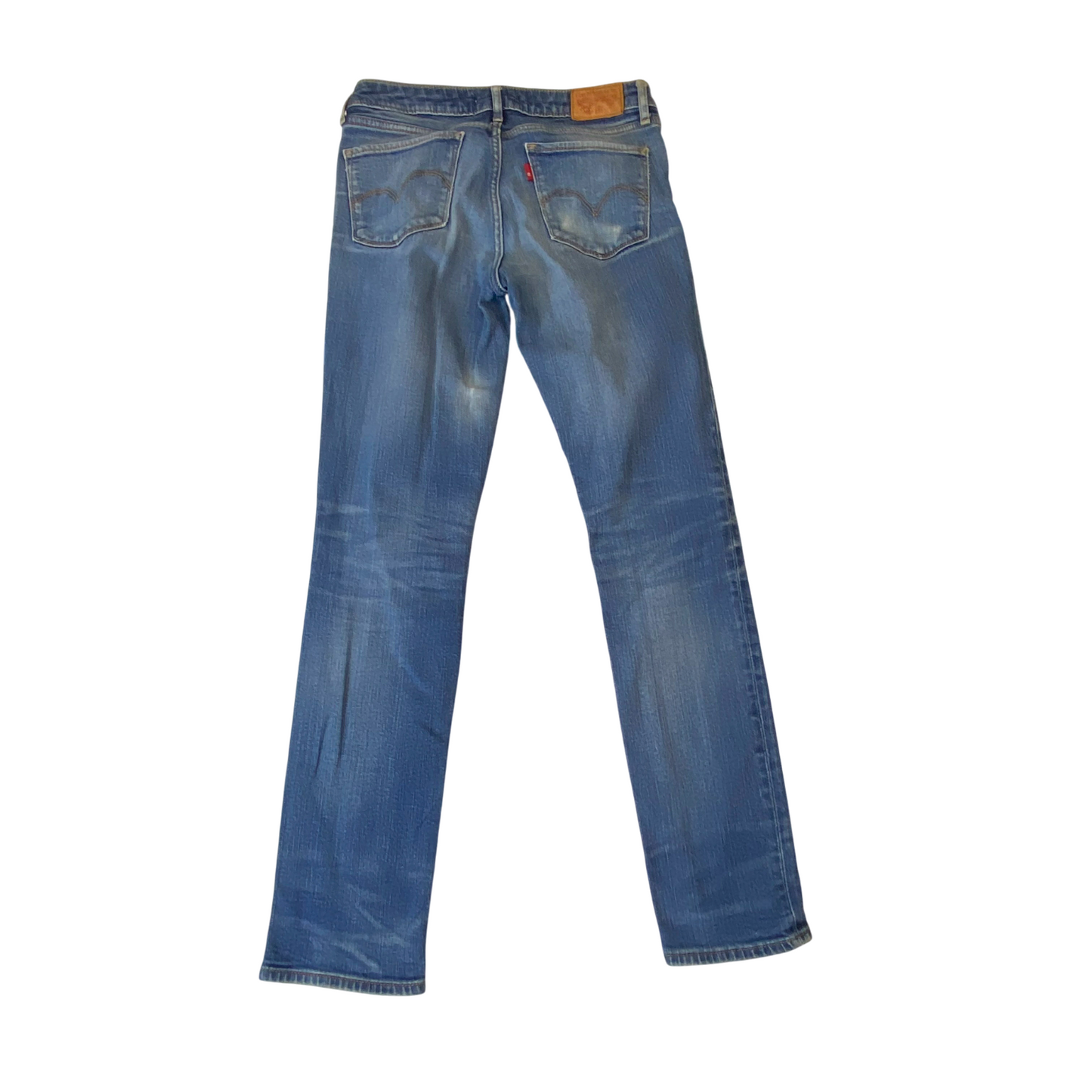 Levi's 712 Jeans Womens Medium W27 L28 Blue Denim Straight Slim Fit Outdoor