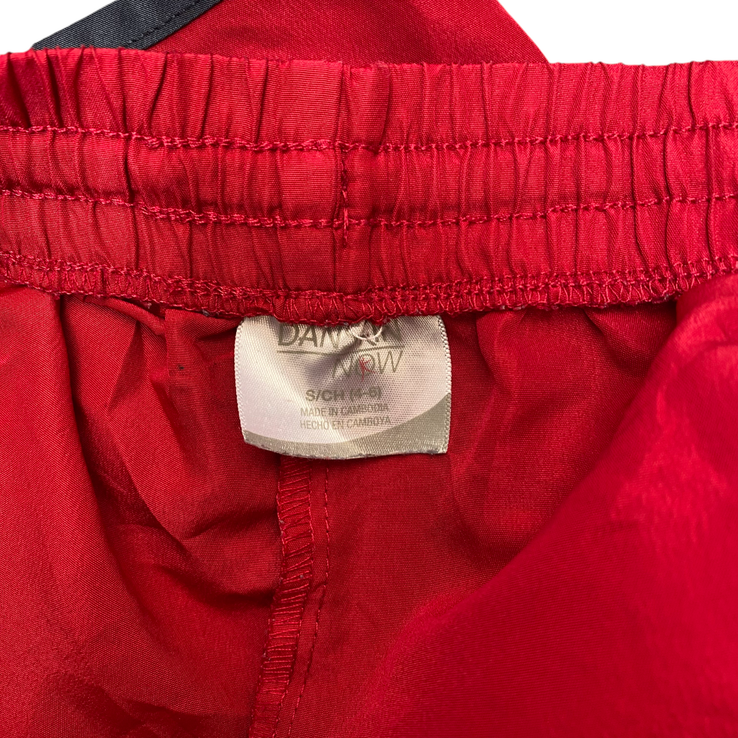 Running Sprinter Shorts Women Small Red White Side Mesh Athletic Fit Dolphin Hem