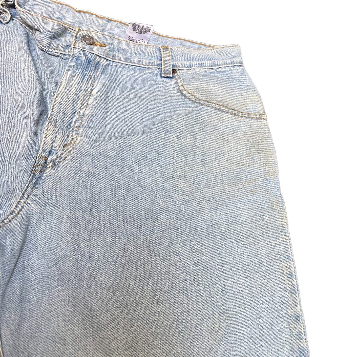 Levi's Shorts Fits as Womens Large 32" Waist Blue Denim Light Wash Relaxed Fit