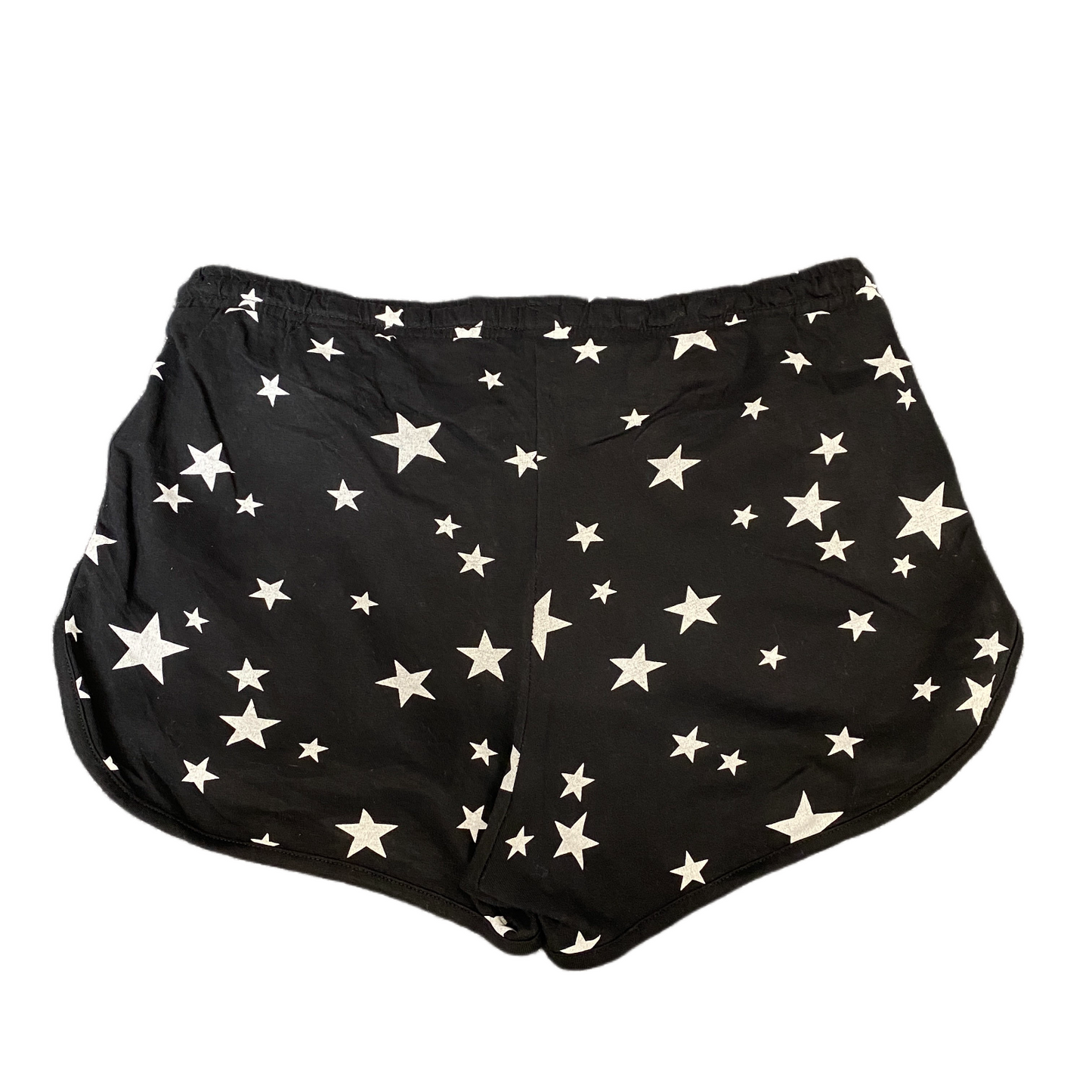 Running Sprinter Shorts Girls L 30" Waist Black Athletic Gym Workout Dolphin Hem