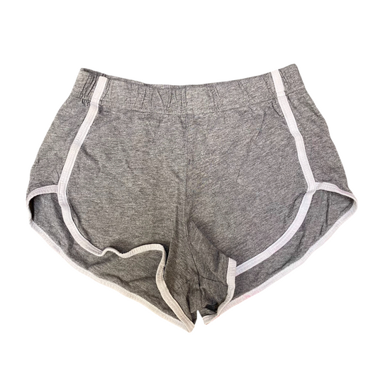 Running Sprinter Shorts Womens Small Grey Heather Athletic Workout Elastic Waist
