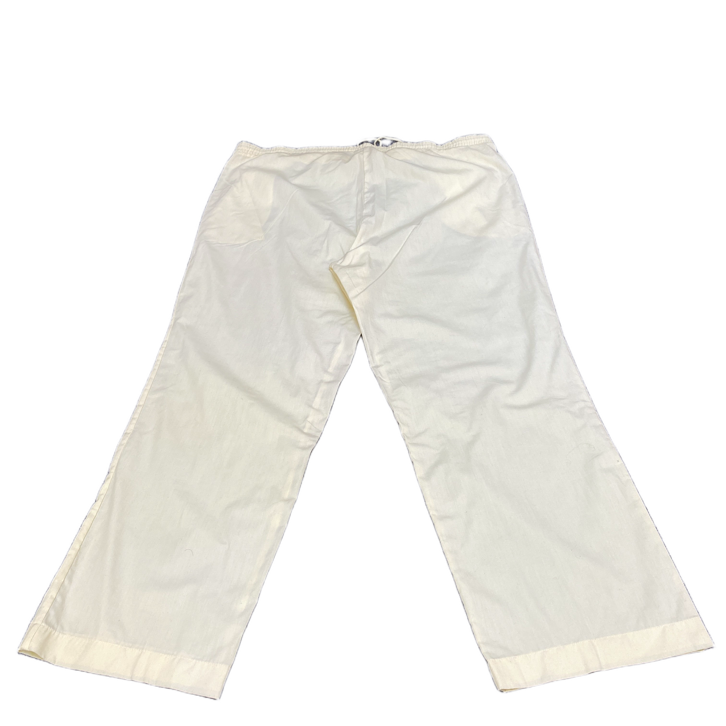 Trouser Pants Fits as Womens 39" Waist Yellow Elastic Waist Drawstring Outdoor