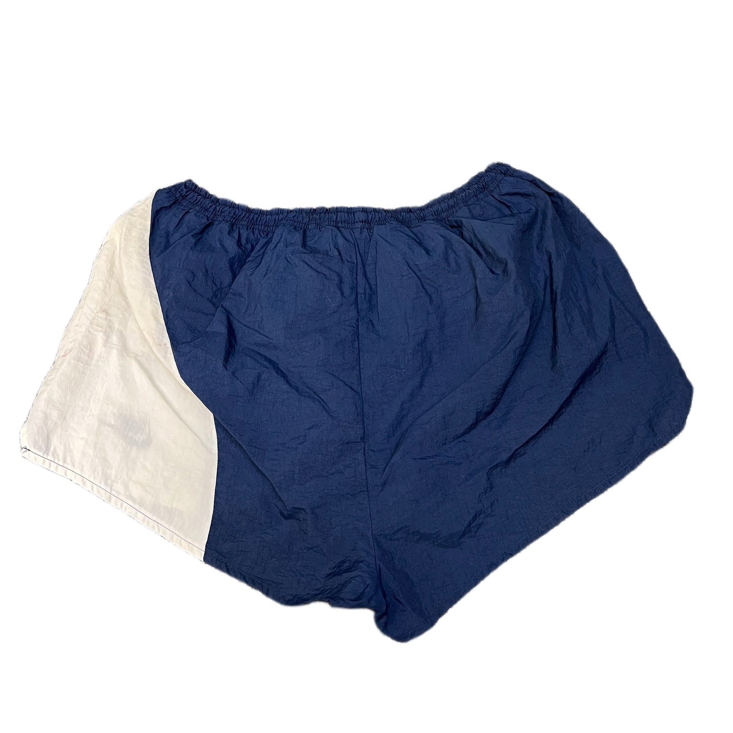 Nike Running Shorts Fits as Womens S 27" Waist Navy White Mesh Lined Drawstring