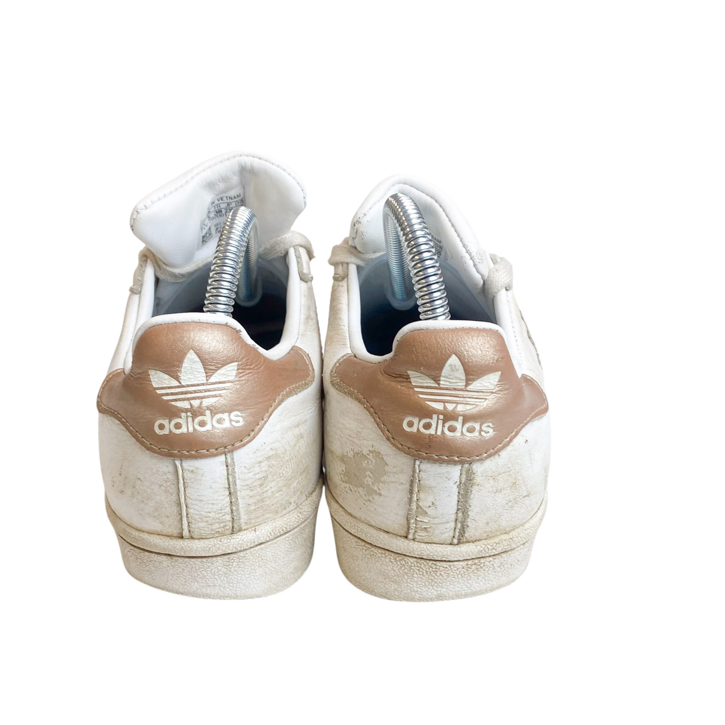 Adidas Superstar 80s Primeknit Sneakers Womens UK 5 White Cyber Metallic Low Top