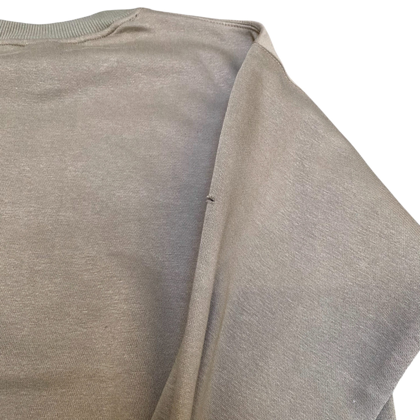 Nike Reworked Sweatshirt Mens M Green Heather Embroidered Long Sleeve Crew Neck