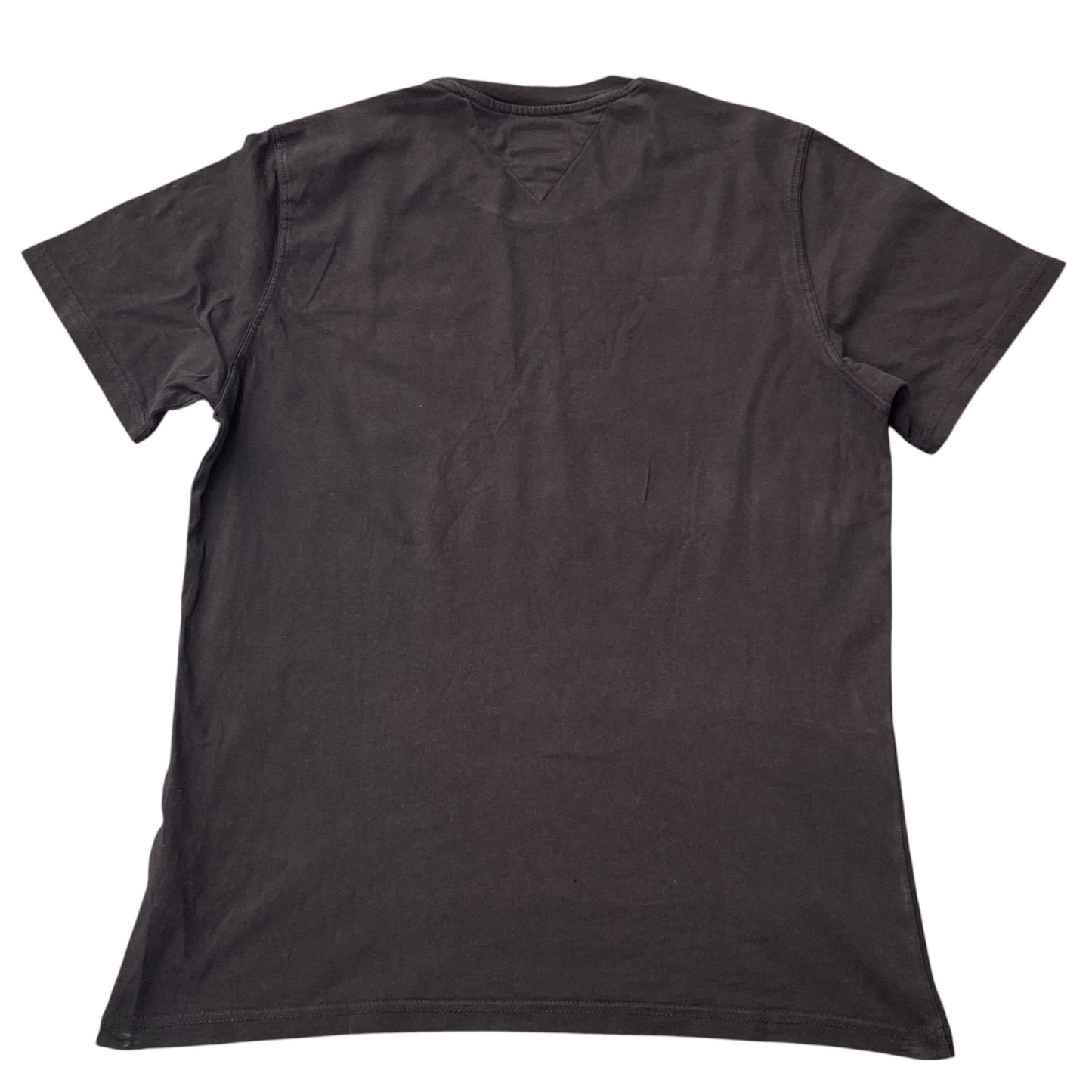 Tommy Jeans T Shirt Mens L Black Short Sleeve Logo Patch Crew Neck Pullover Tee