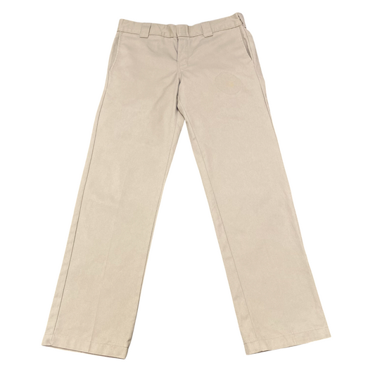Dickies Trousers Mens Large Beige Straight Fit Slash Pockets Workwear Outdoor