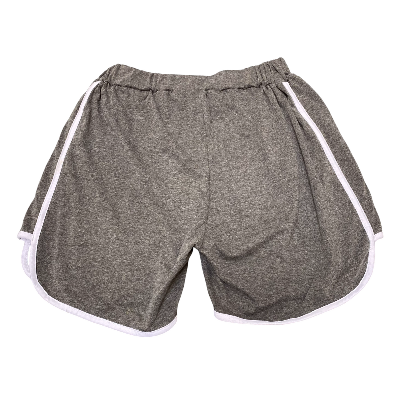 Running Sprinter Shorts Womens XL Grey Athletic Gym Elastic Waist Dolphin Hem