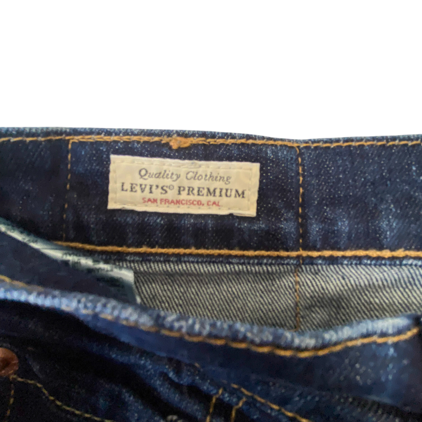 Levi's 510 Jeans Mens Small Blue Denim Slim Straight Fit Dark Wash Pockets