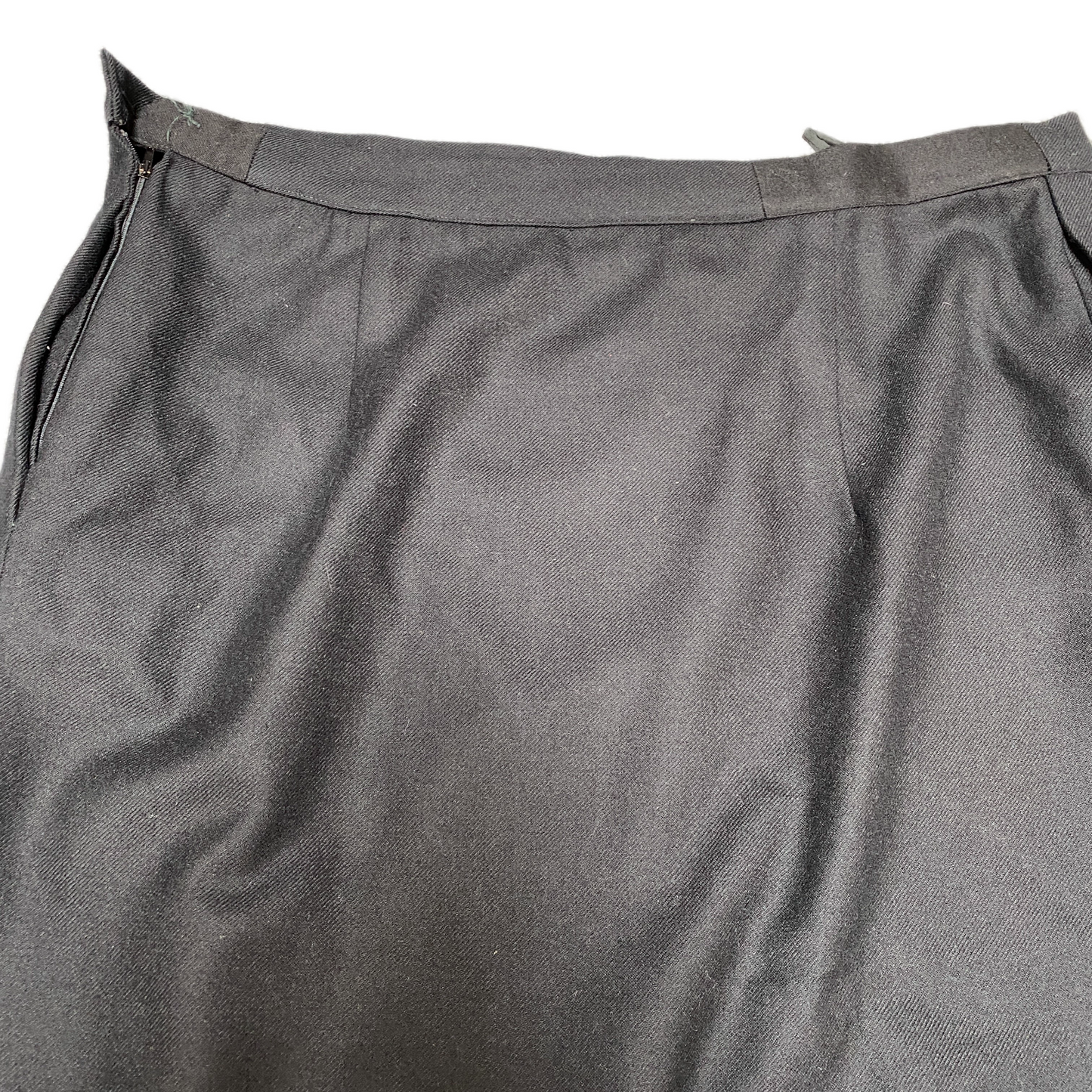 Valentino Straight & Pencil Skirt Fits as Womens 38" Waist Black Lined Side Zip
