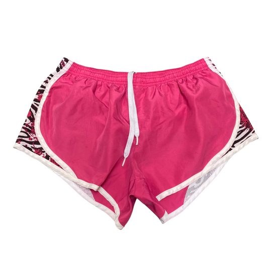 Derek Heart Sprinter Running Shorts M Pink Elastic Waist Drawstring Athletic Fit