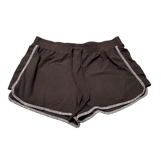 No Boundaries Sprinter Running Shorts Womens L Black Elastic Waist Dolphin Hem