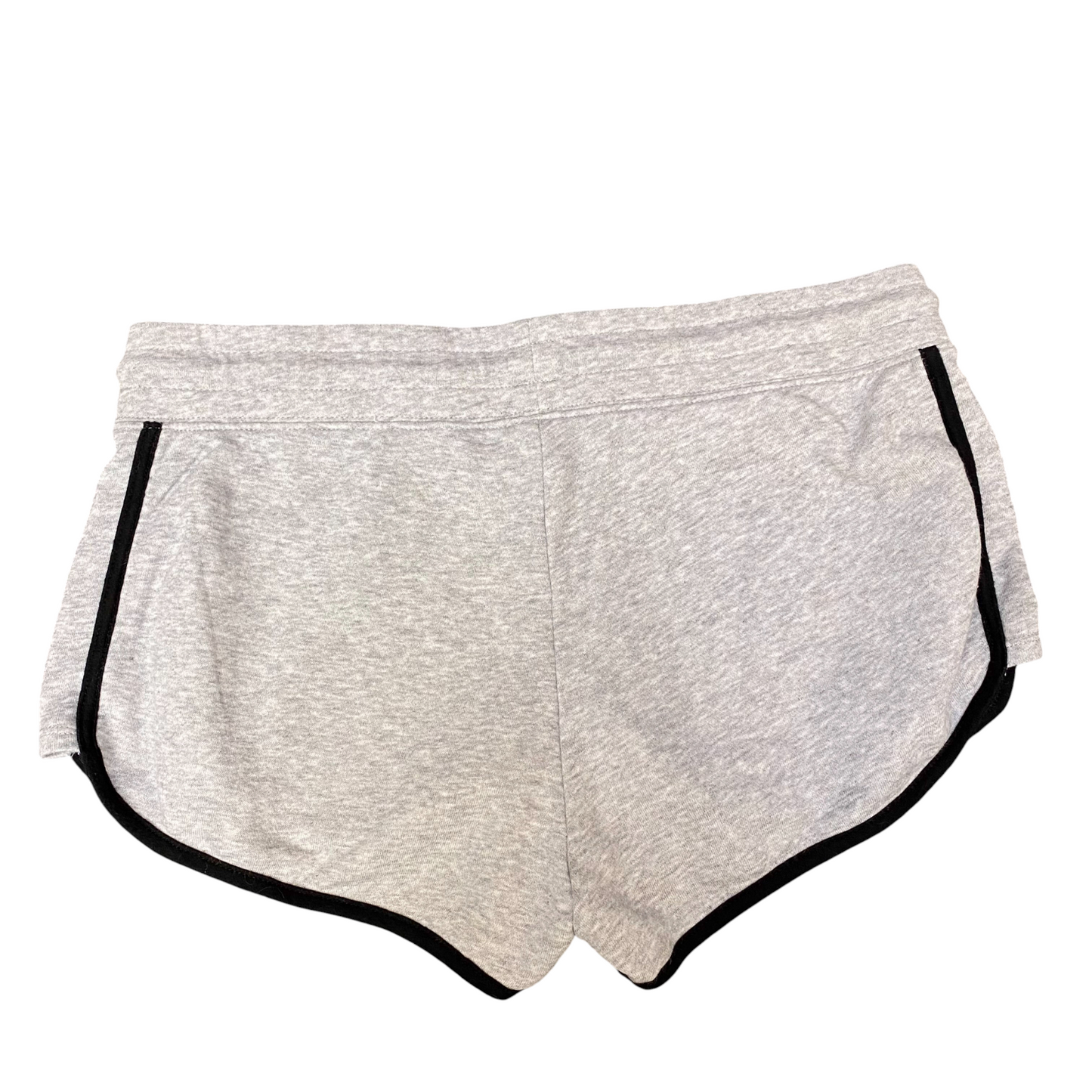 Running Sprinter Shorts Womens Large Grey Heather Drawstring Waist Dolphin Hem