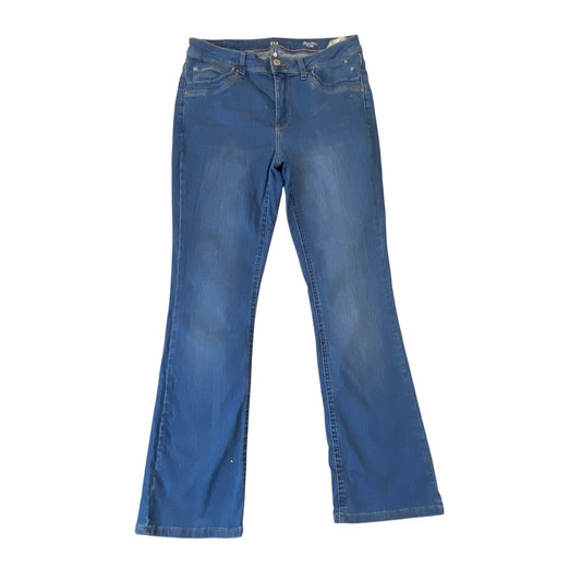 C&A  Jeans Womens Medium W29 L27 Blue Denim Flared Leg Comfort Fit Outdoor